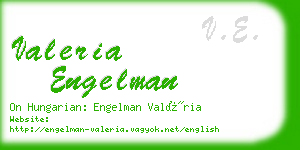 valeria engelman business card